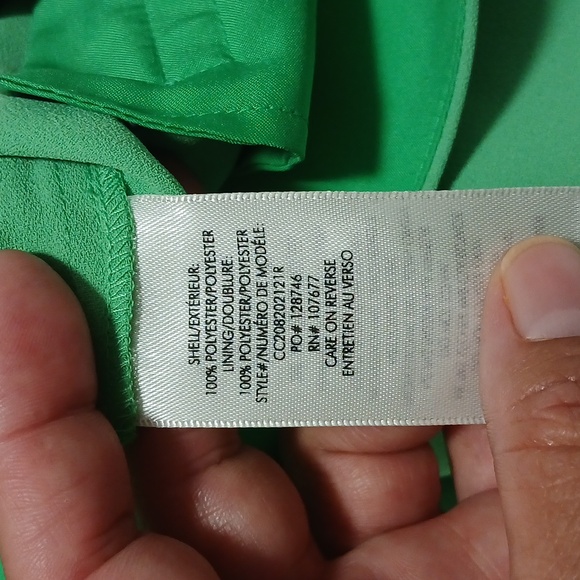 Alice + Olivia Green Wide Leg Pants Size 6 - Picture 6 of 9